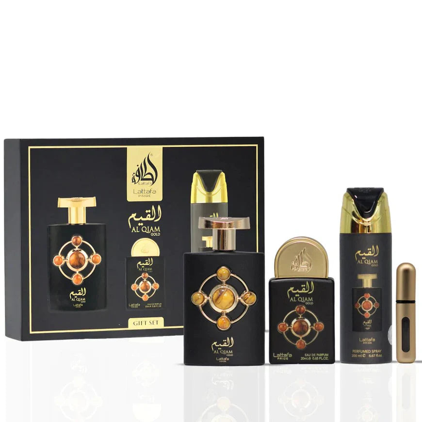 SET DE REGALO AL QIAM ORO - 3 PIEZAS E
