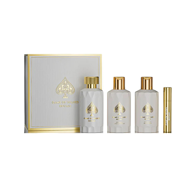 JO MILANO GIFT SET GAME OF SPADES ROYALE 4 PCS