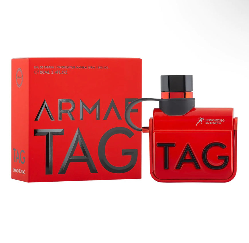 TAG Him Uomo Rosso Men EDP- 100 ML (3.4 Oz) By Armaf