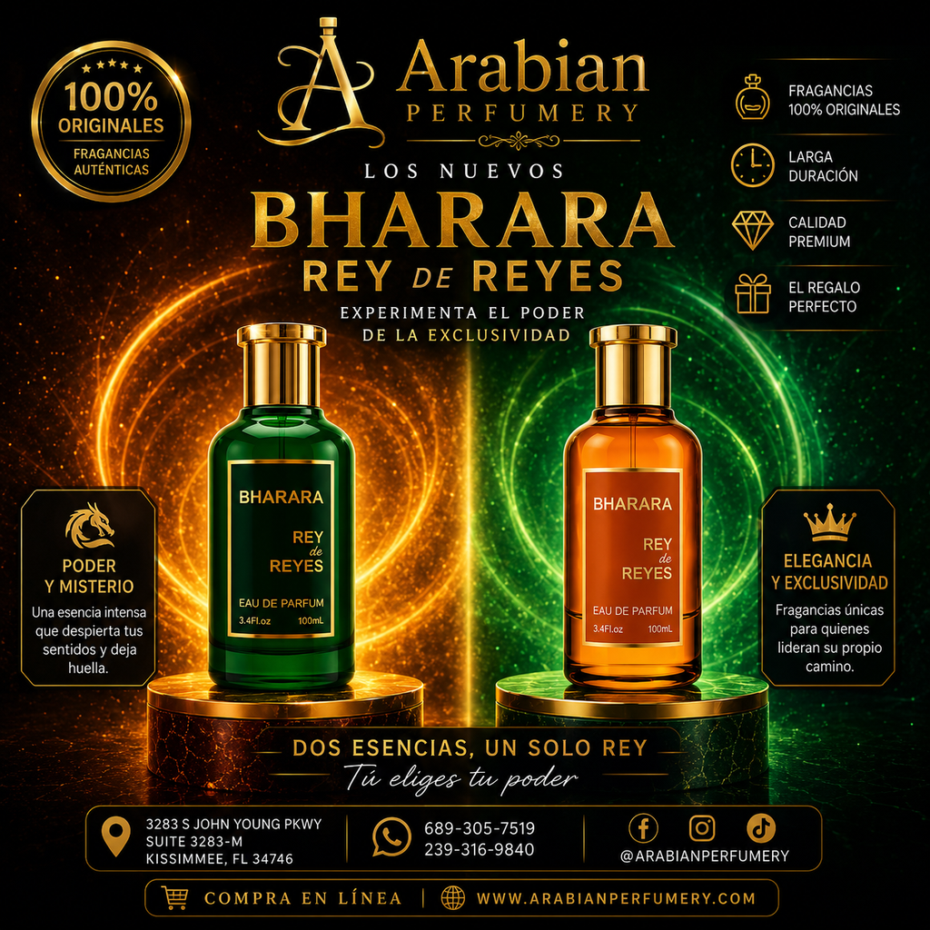 Bharara | Rey De Reyes Orange + Rey De Reyes | Unisex Fragrance | 100 ML - 3.4 OZ | Eau De Parfum |