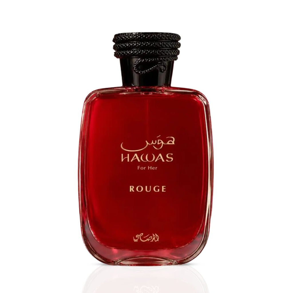 Hawas Rouge Eau de Parfum Spray 100 ml (3.4 oz) by Rasasi