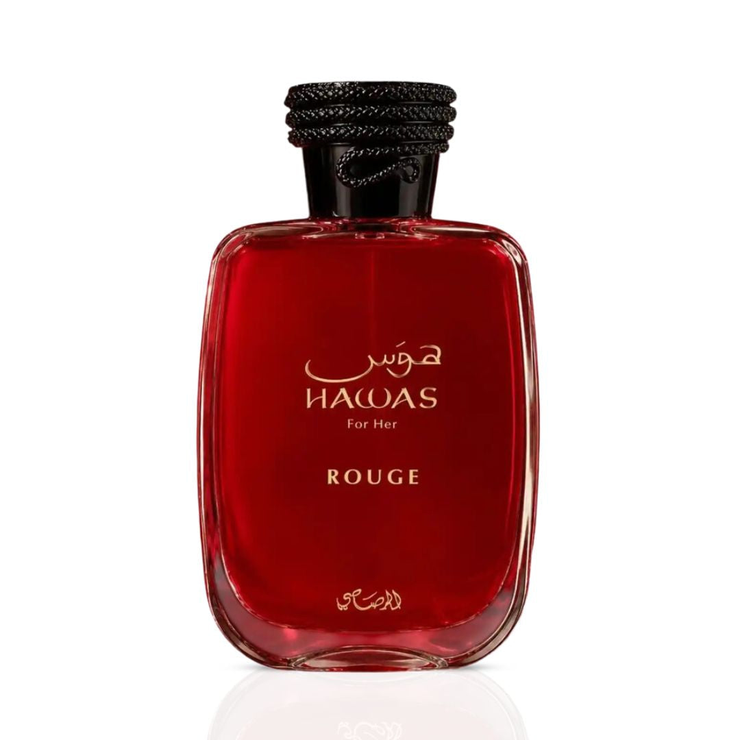 Hawas Rouge Eau de Parfum Spray 100 ml (3.4 oz) by Rasasi