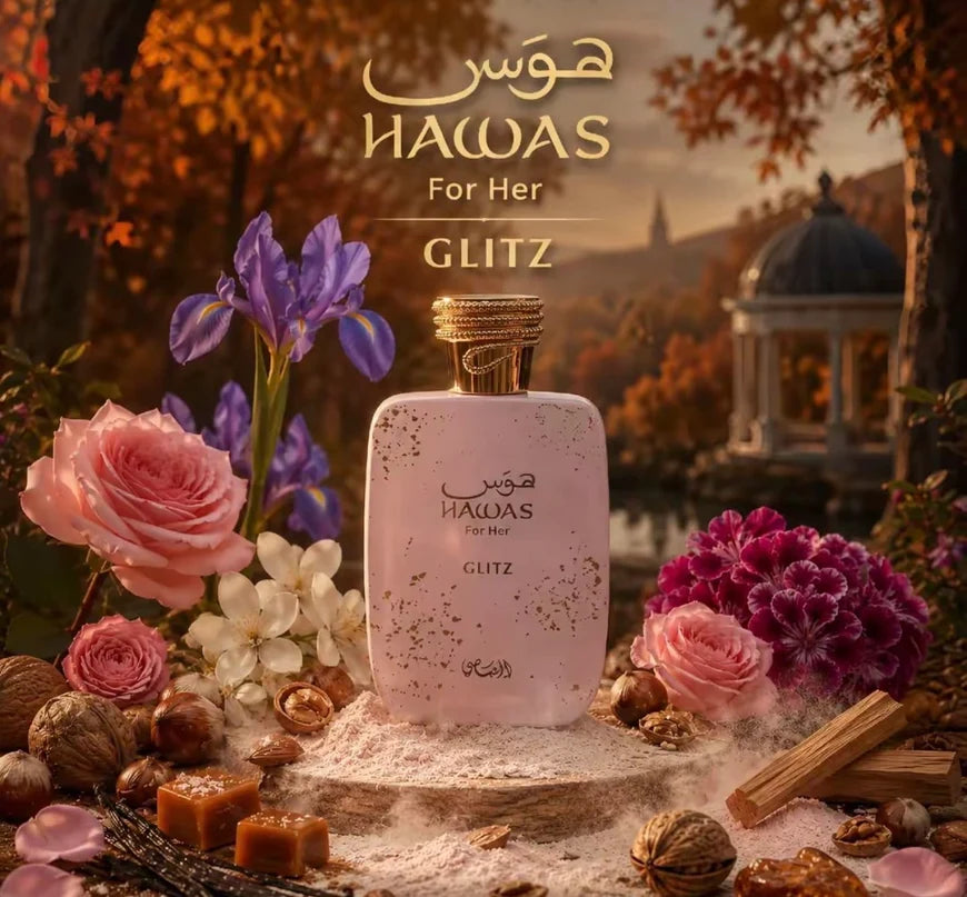 Rasasi Hawas Glitz Eau de Parfum for Women – 100 ml (3.4 oz)